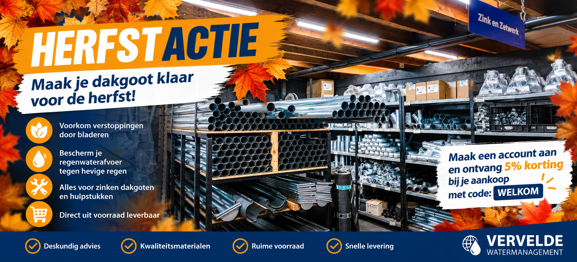 PVC, Beregening, Zink & Watertechniek
