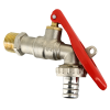 BONFIX Kogeltapkraan met slangaansl. 1/2" vert. afsluitbaar