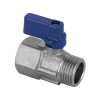 BONFIX Minikogelkraan vertind 1/2" bi. x bu. (blauwe knop)