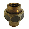 3-Delige koppeling 3/4 messing