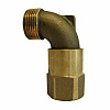 Vyrsa VYR-83 Messing Swivel bocht 3/4" bi.dr. x 3/4" bu.dr.