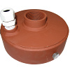 Putdeksel 125 metaal 1 1/4" doorvoer
