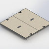 STAKKA AX-S Staalframe met gewapend beton deksel (2-delig) (B125) 915x610mm