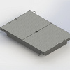 STAKKA Staalframe met HDPE deksel (2-delig) (Klasse A15) 915x610mm