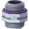 PP draadnippel 2 x 1" bu.dr. met o-ring
