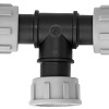 PP swivel T-stuk 3 x 1" bi.dr.