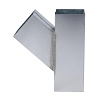 T-stuk - Zink - 45° - Vierkant 80 x 80 mm