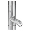 Regenwaterklep - Zink - 80 mm - Met RVS bladvanger