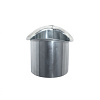 Tapeind voor mastgoot - Zink - t.b.v. buis 70 mm x ca. 9 cm