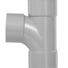 PVC T-stuk 87°/90° stromend met 3x lijmmof 