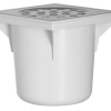   20X20 ABS VLOERPUT OU75 RVS 402