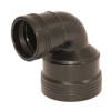 WAP bocht 75x50mm 88.5gr m/m zw