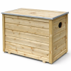 Prefab houten verdeler/pomp kast voor buiten