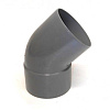 Lijmbocht PVC 1x lijmmof 1x spie 67 graden