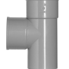 PVC T-stuk 87°/90° met 2x lijmmof 