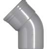 PVC Bocht 45° – 1x Rubbermanchet + 1x Lijmverbinding