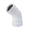 Wafix PP bocht 45 graden m/m wit