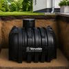 Regenwatertank LDPE zwart 10000 liter CU ondergronds