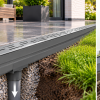Lijngoot Smal pvc verbindingsstuk met verticale uitloop 75 mm