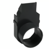 Lijngoot Smal pvc eindplaat met horizontale uitloop dia 50 mm