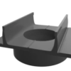 Lijngoot Smal "Mini" pvc verbindingsstuk met verticale uitloop 75 mm