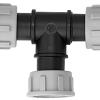 PP swivel T-stuk 3 x 1" bi.dr.