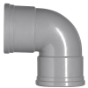 PVC Bocht 87 ° – 2x Rubbermanchet verbinding