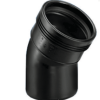 Wafix PP bocht 30 graden m/s zwart