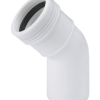 Wafix PP bocht 45 graden m/s wit