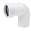 Wafix PP Bocht 88,5 graden m/s wit 