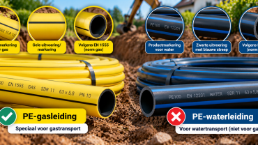 pe gas of pe waterleiding 