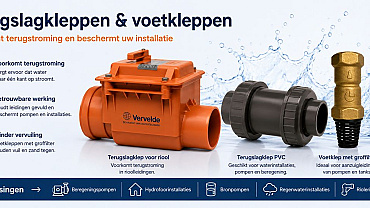 terugslagkleppen en voetkleppen voor pompen