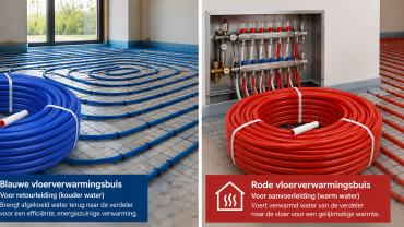 mantel buis cv rood en blauw