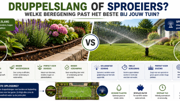 druppelslang of sproeier