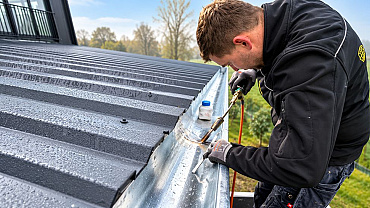 zinken dakgoot solderen
