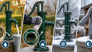 handpomp winterklaar maken