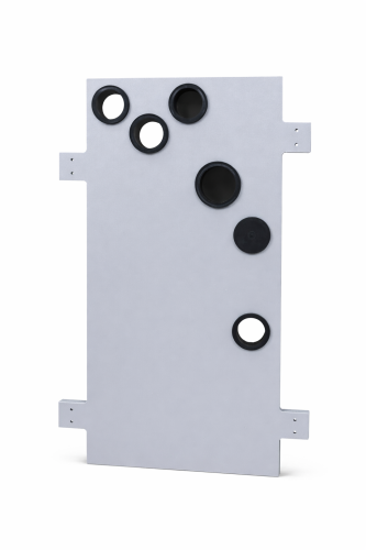 Meterkastvloerplaten PP 20mm (CAI=50mm) 6 gaats Rc 2,1 + stelpootjes ongeisoleerd