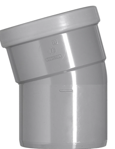 PVC Bocht  22,5° – 1x Rubbermanchet + 1x Lijmverbinding