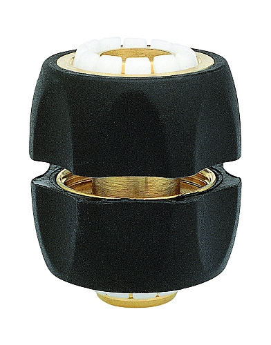 GF Messing ½" tussenkoppeling t.b.v. slangverbinding of reparatie