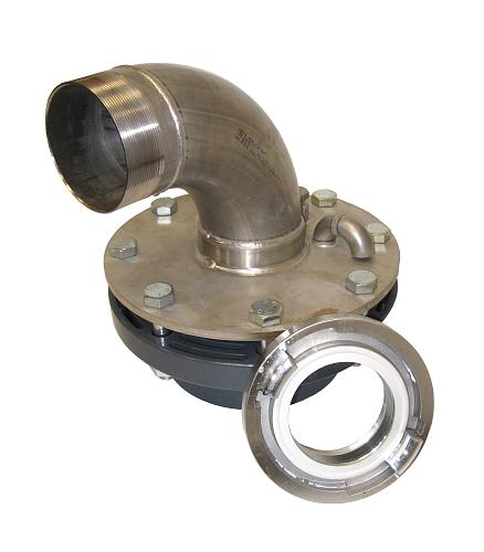 RVS 304 Putdeksel 4" doorvoer 200mm