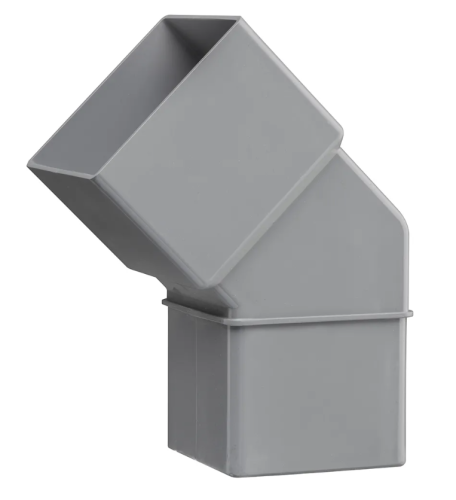 HWA-bocht vierkant 45°