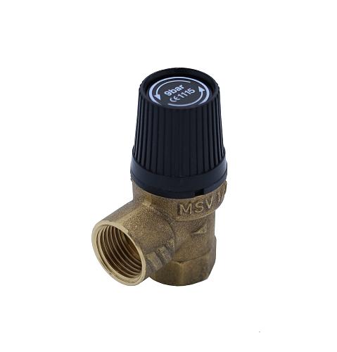Veiligheidsklep 9 bar 1/2 " bi.-bi.