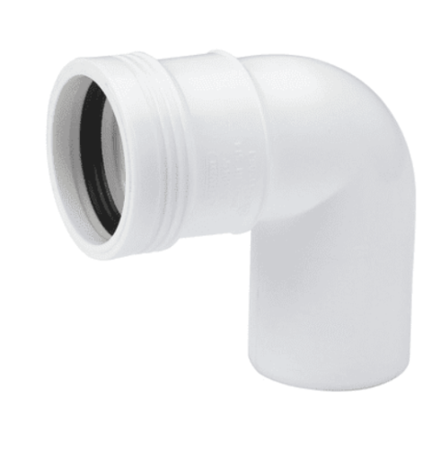 Wafix PP Bocht 88,5 graden m/s wit 