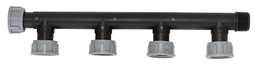 PP manifold 5-weg 1" bu.dr.