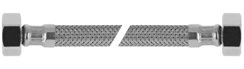 BONFIX RVS flex. aansluitleiding 50 cm 1/2"bi. x 3/8"bi.