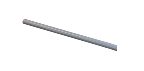 Invoerbuis recht om doorvoerbochten te verlengen grijs