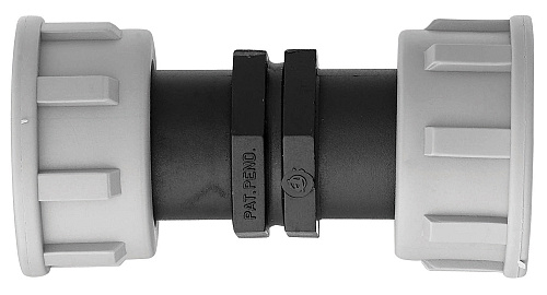 PP rechte koppeling 2 x swivel 1" bi.dr.