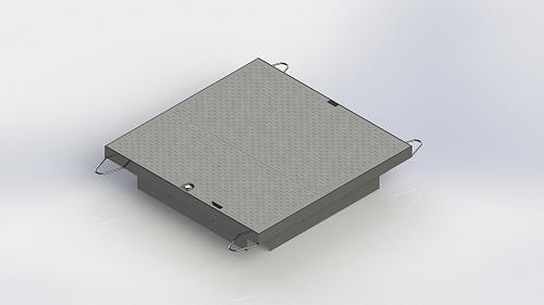 STAKKA Staalframe met HDPE deksel (1-delig) (Klasse A15) 610x610mm