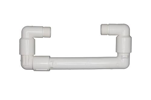 Vyrsa Swing Joint (PVC) - 30cm - 1x knie - 3x flexibele knie - 1 1/4" buitendraads