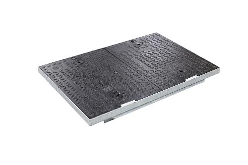 STAKKA Gietijzeren deksel (2-delig) (Klasse D400) 915x610mm